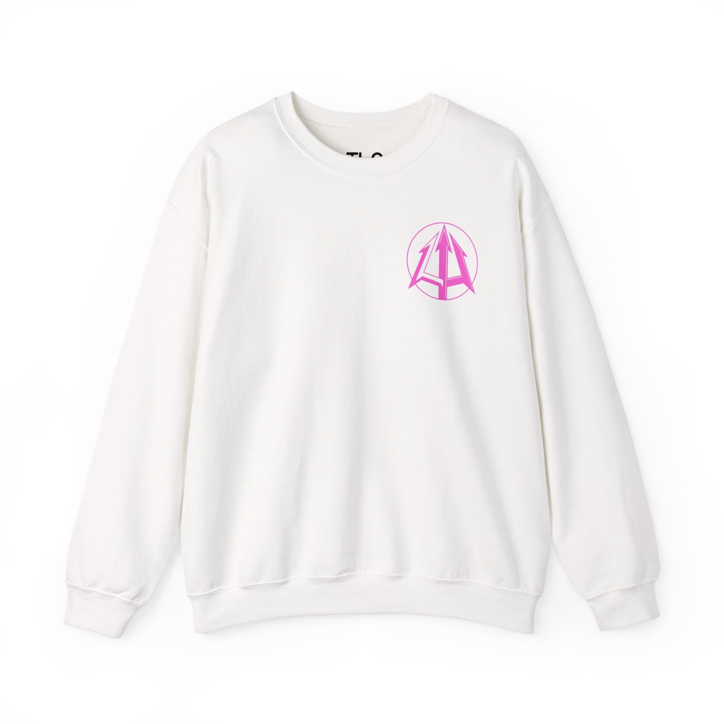 Legacy - Unisex Heavy Blend™ Crewneck Sweatshirt - Pink logo