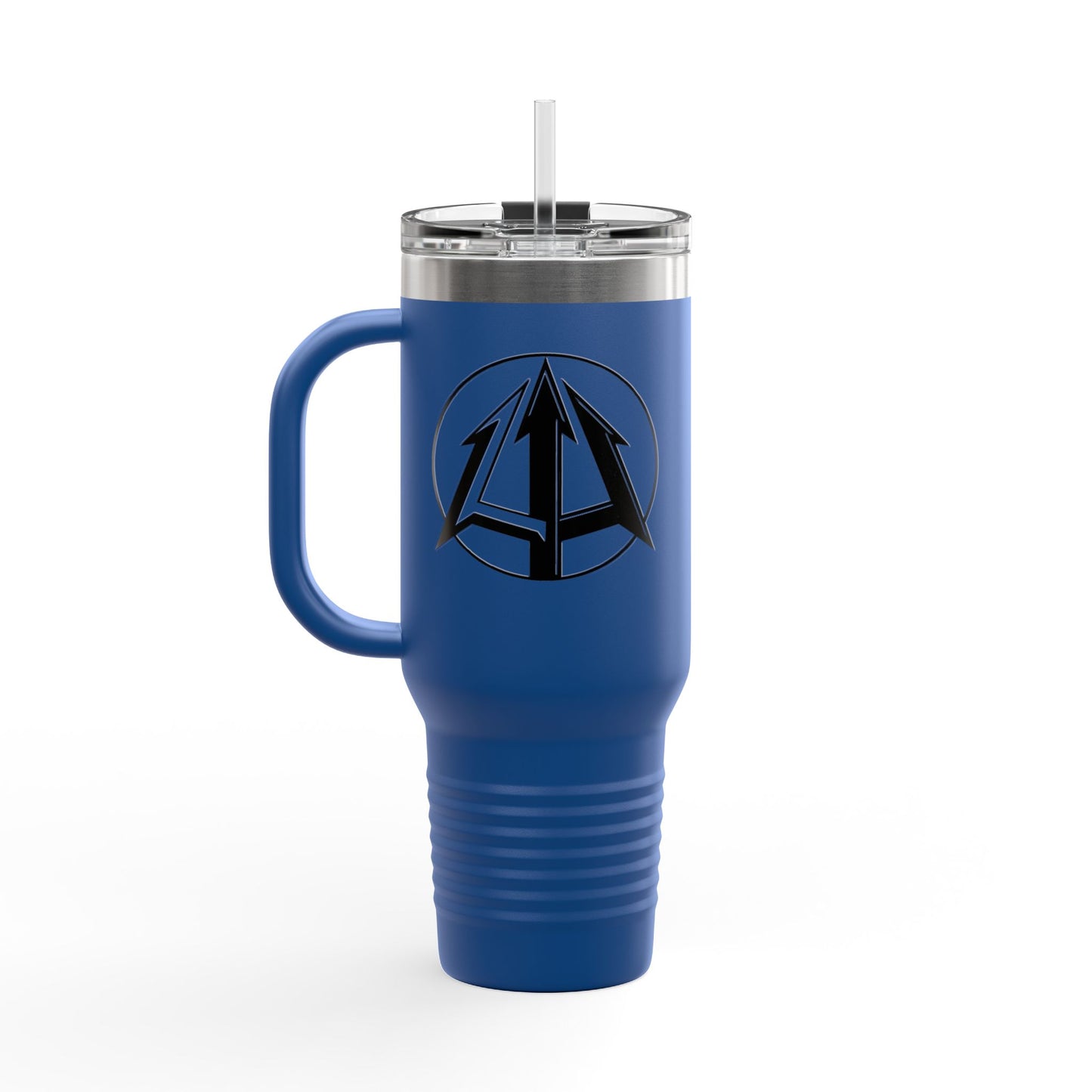 Legacy - 40oz Travel Mug - Black pitchfork logo