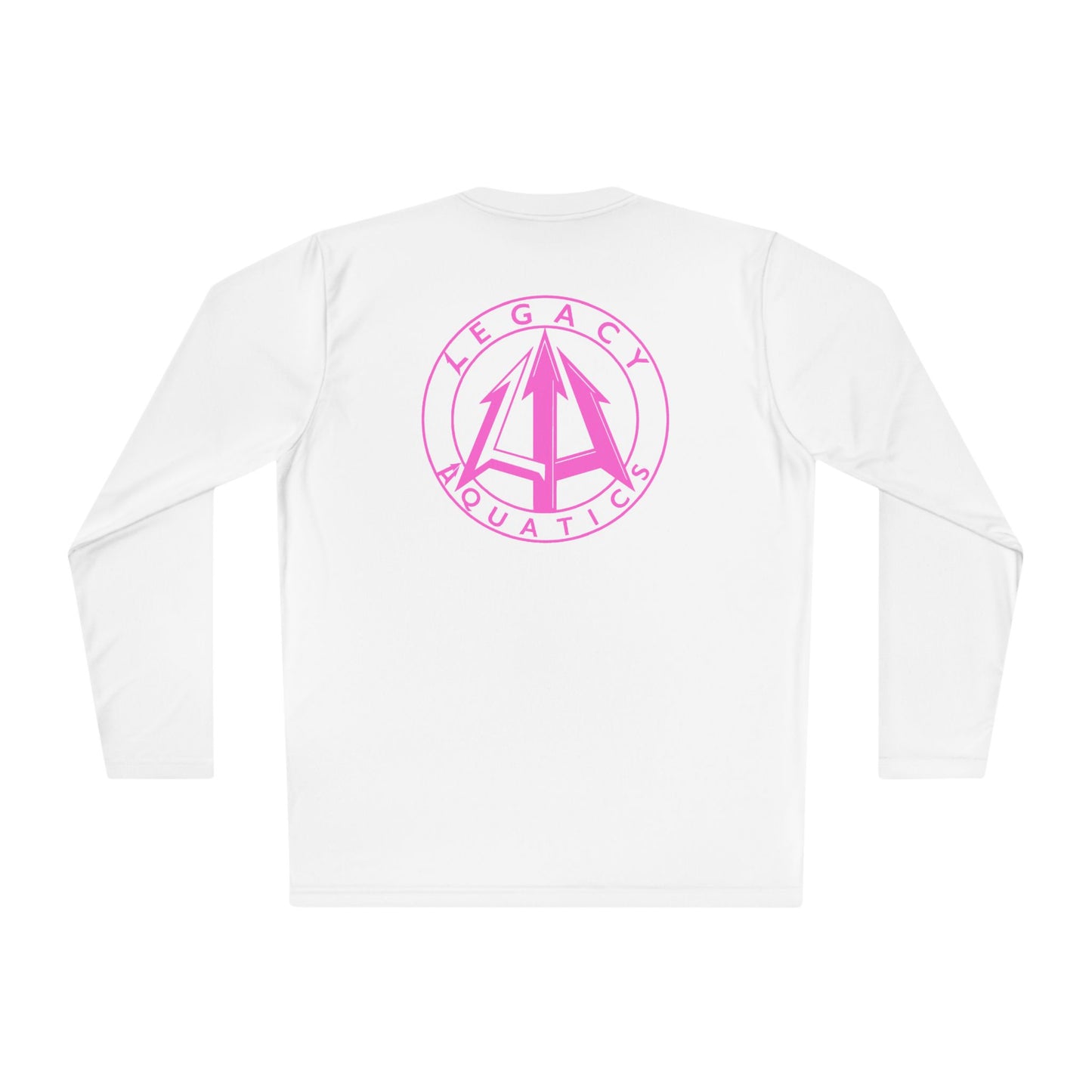 Legacy - Unisex Lightweight Long Sleeve Tee - Pink logo
