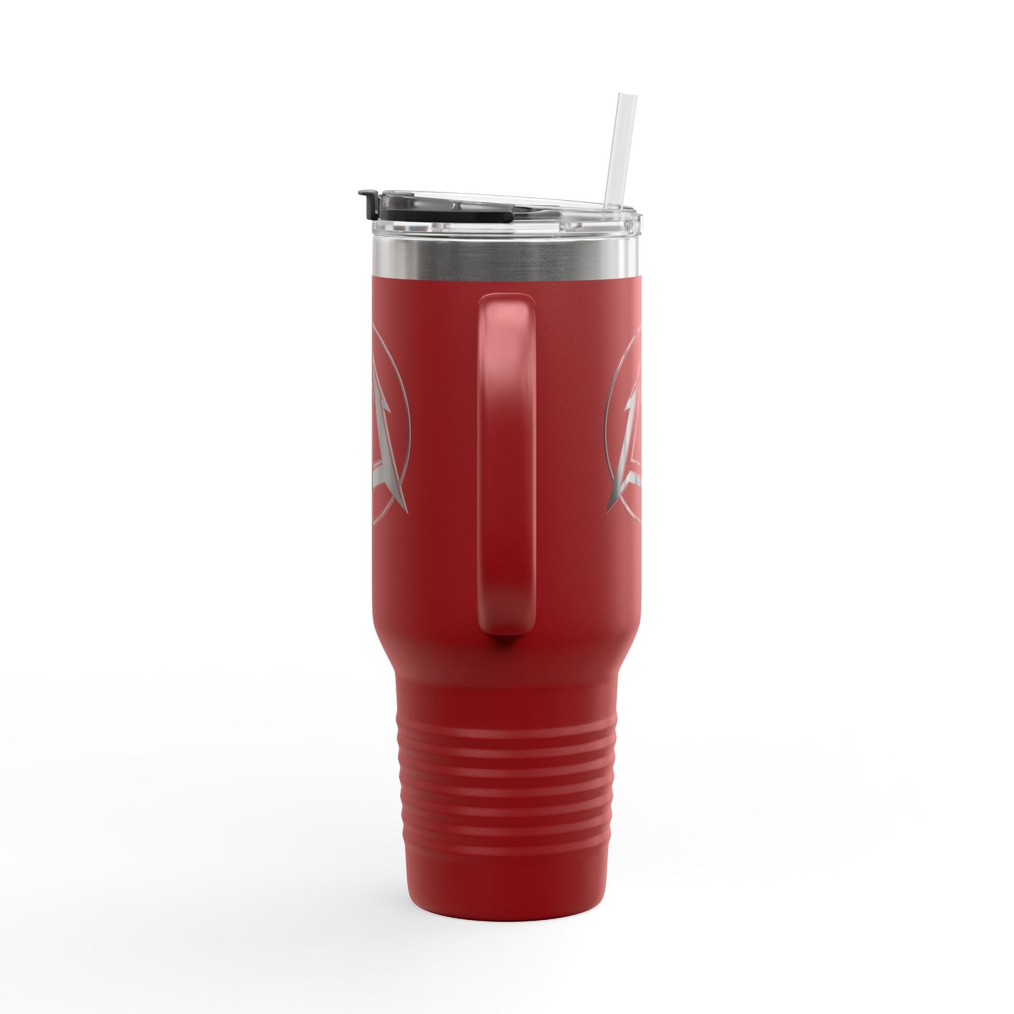 Legacy - 40oz Travel Mug - Black pitchfork logo