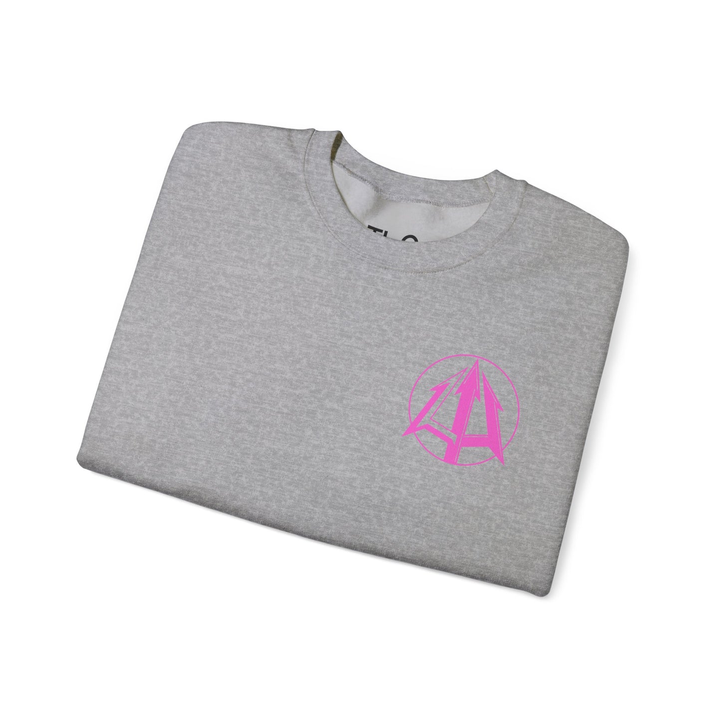 Legacy - Unisex Heavy Blend™ Crewneck Sweatshirt - Pink logo