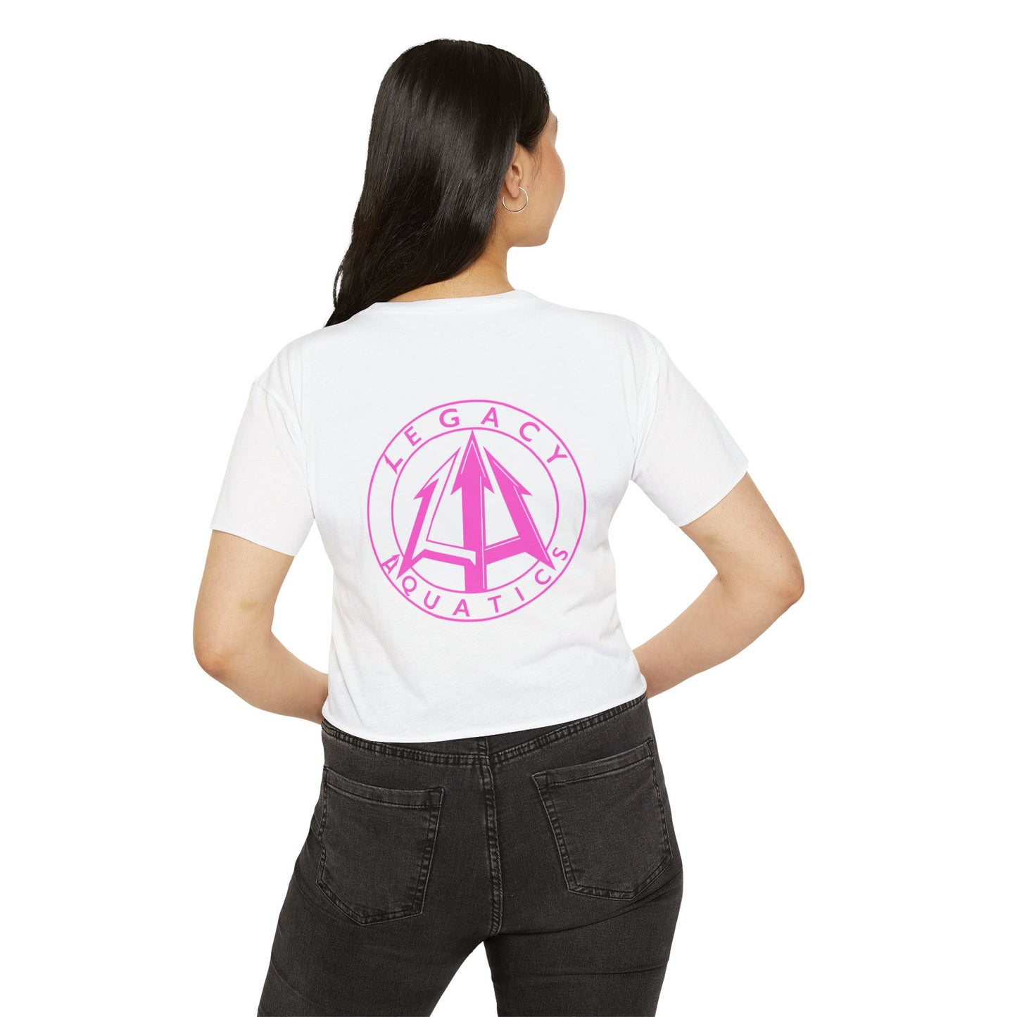 Legacy - Women's Crop Top - Pink logo