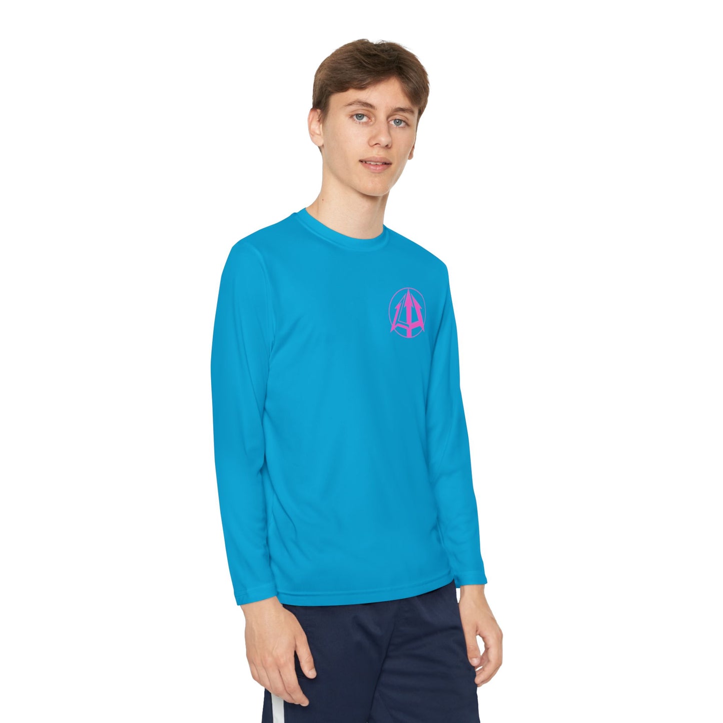 Legacy - Youth Long Sleeve Tee - Pink logo