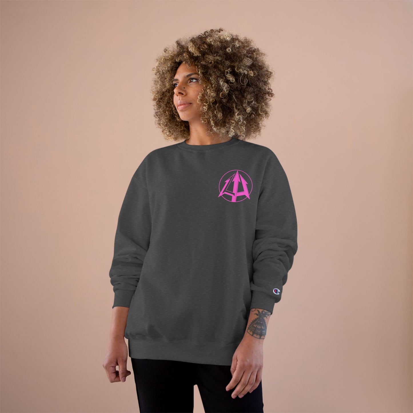 Legacy - Champion Sweatshirt - Pink logo