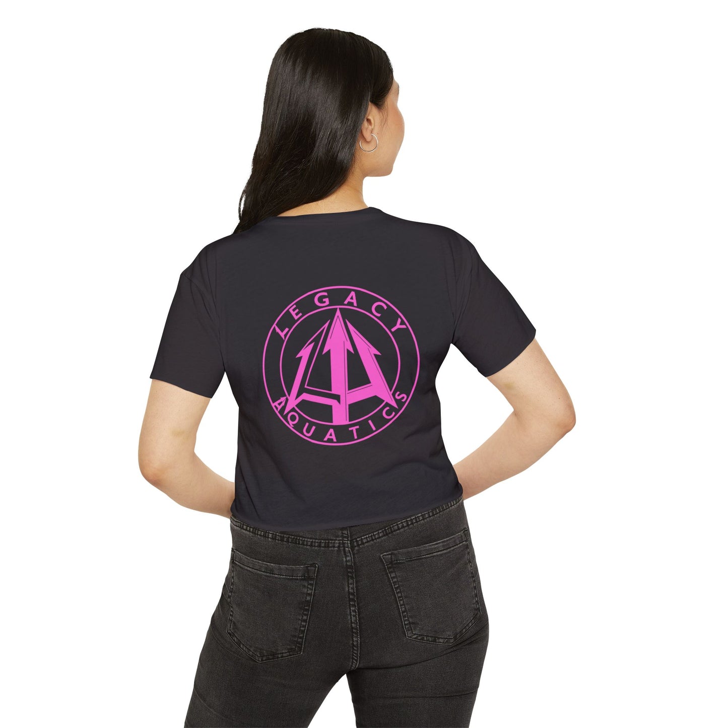 Legacy - Women's Crop Top - Pink logo