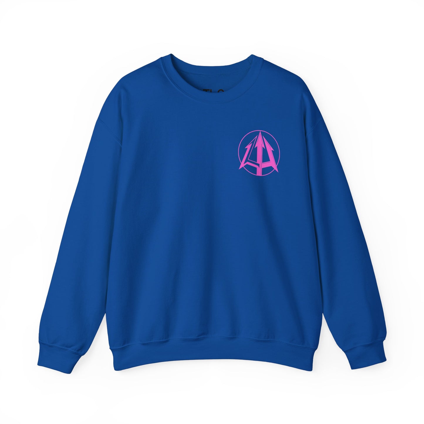 Legacy - Unisex Heavy Blend™ Crewneck Sweatshirt - Pink logo