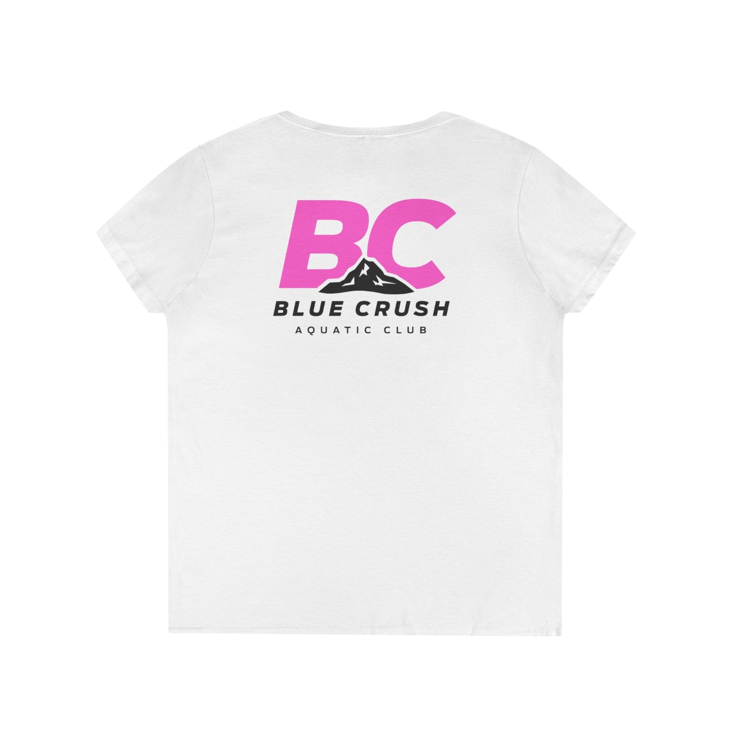 Blue Crush - Ladies' V-Neck T-Shirt - Pink logo