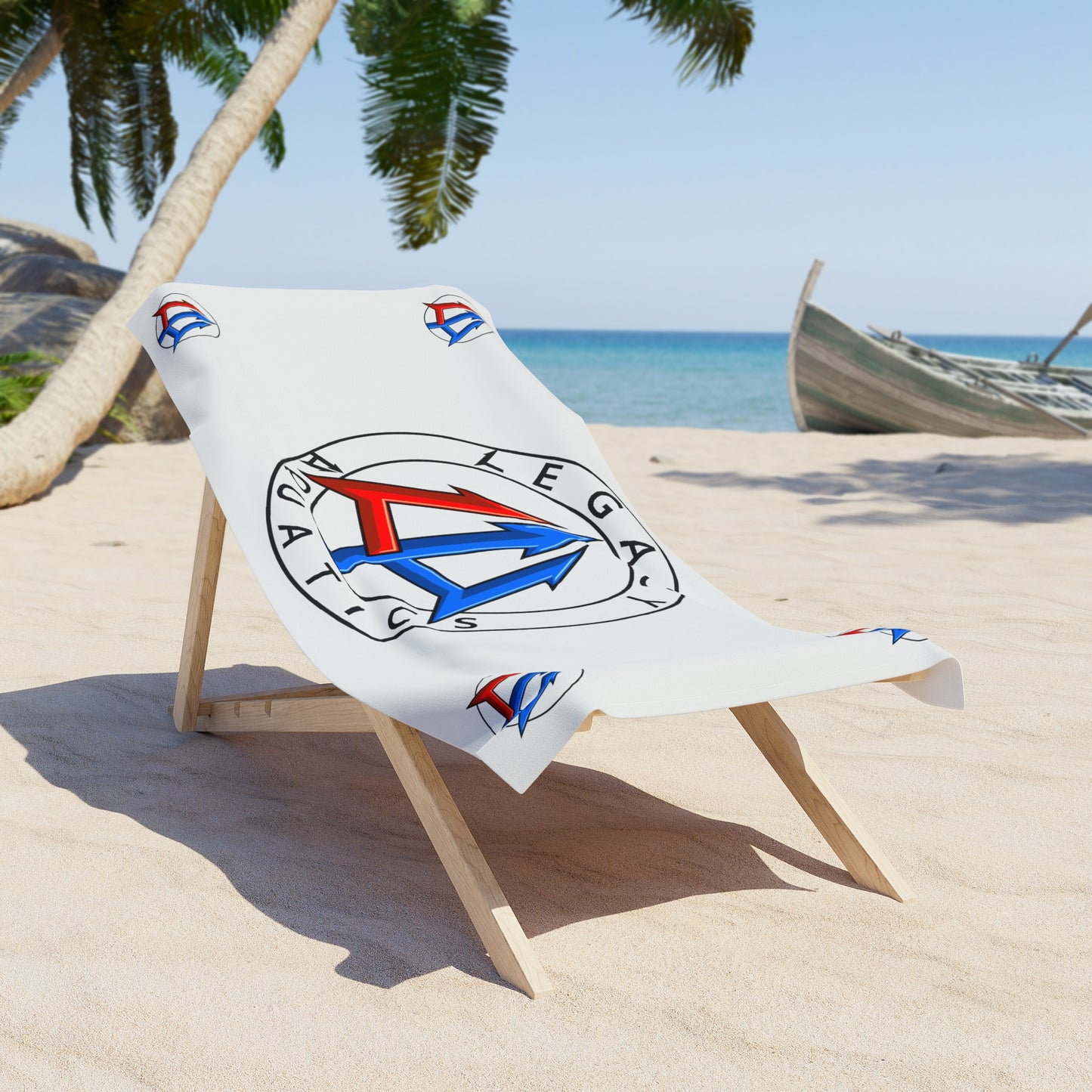 Legacy - Beach Towel - Classic logo w/white towel