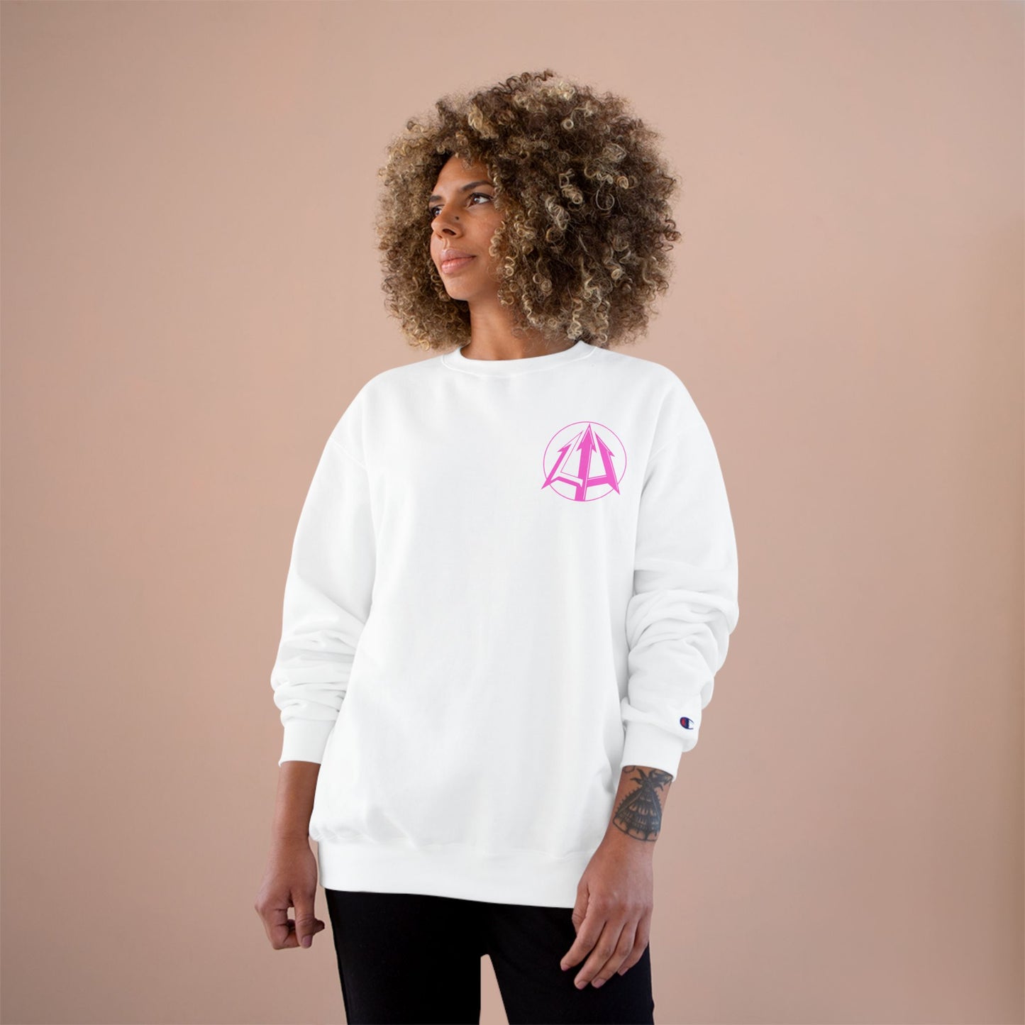 Legacy - Champion Sweatshirt - Pink logo