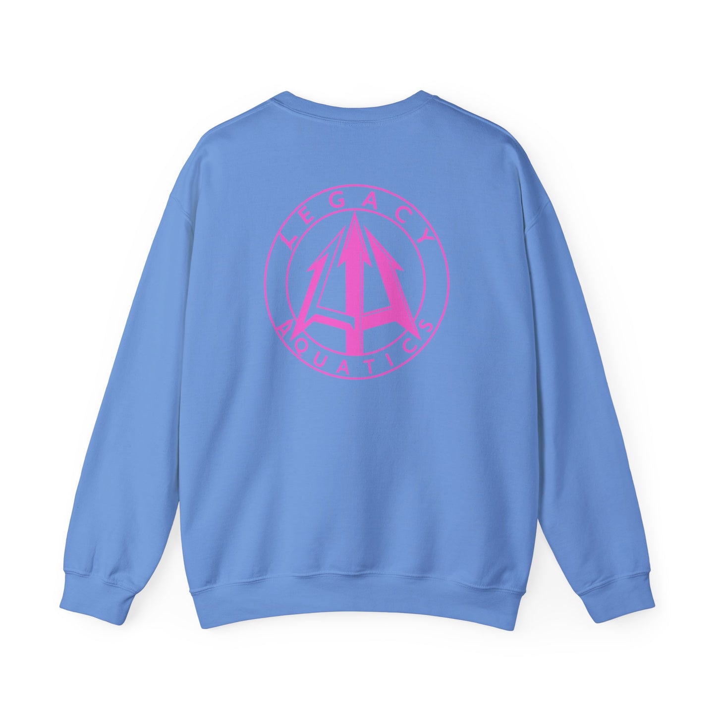Legacy - Unisex Heavy Blend™ Crewneck Sweatshirt - Pink logo