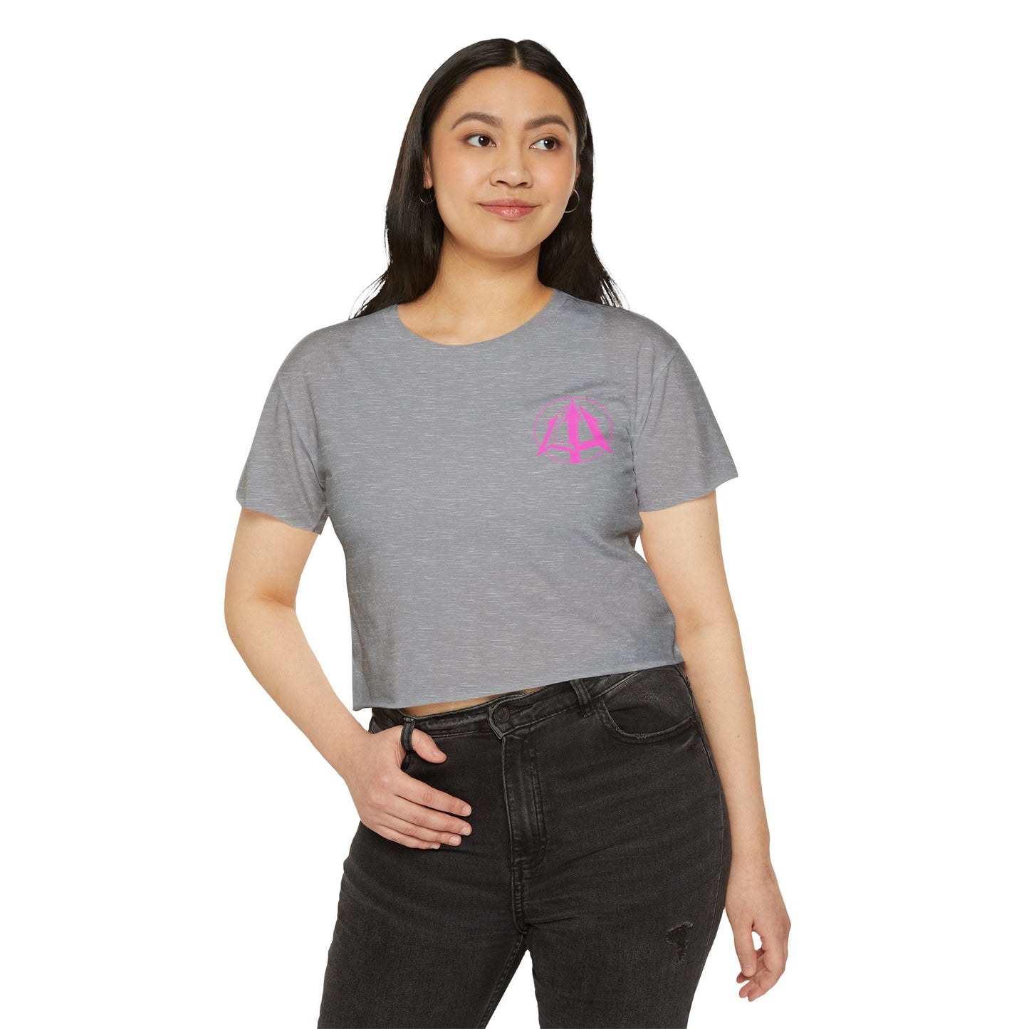 Legacy - Women's Crop Top - Pink logo