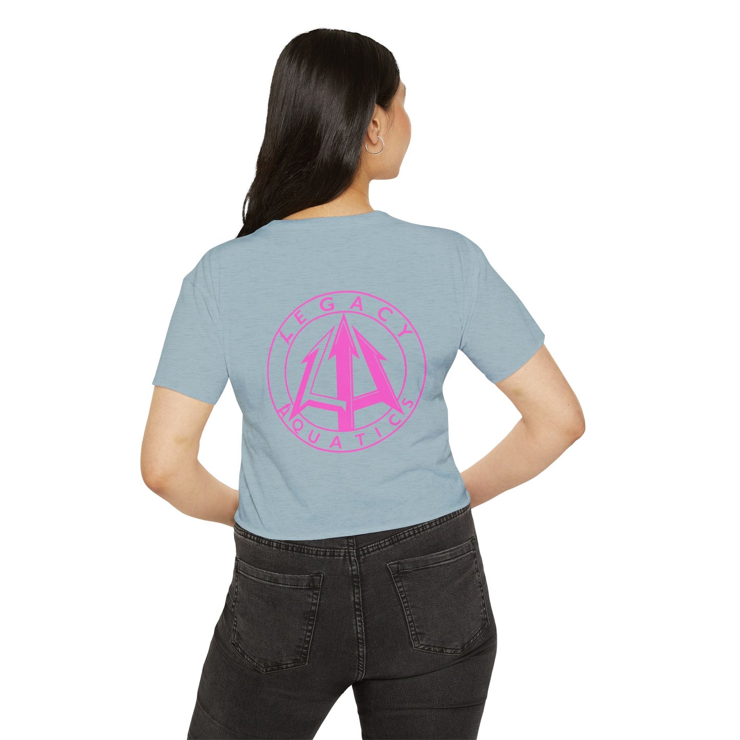 Legacy - Women's Crop Top - Pink logo