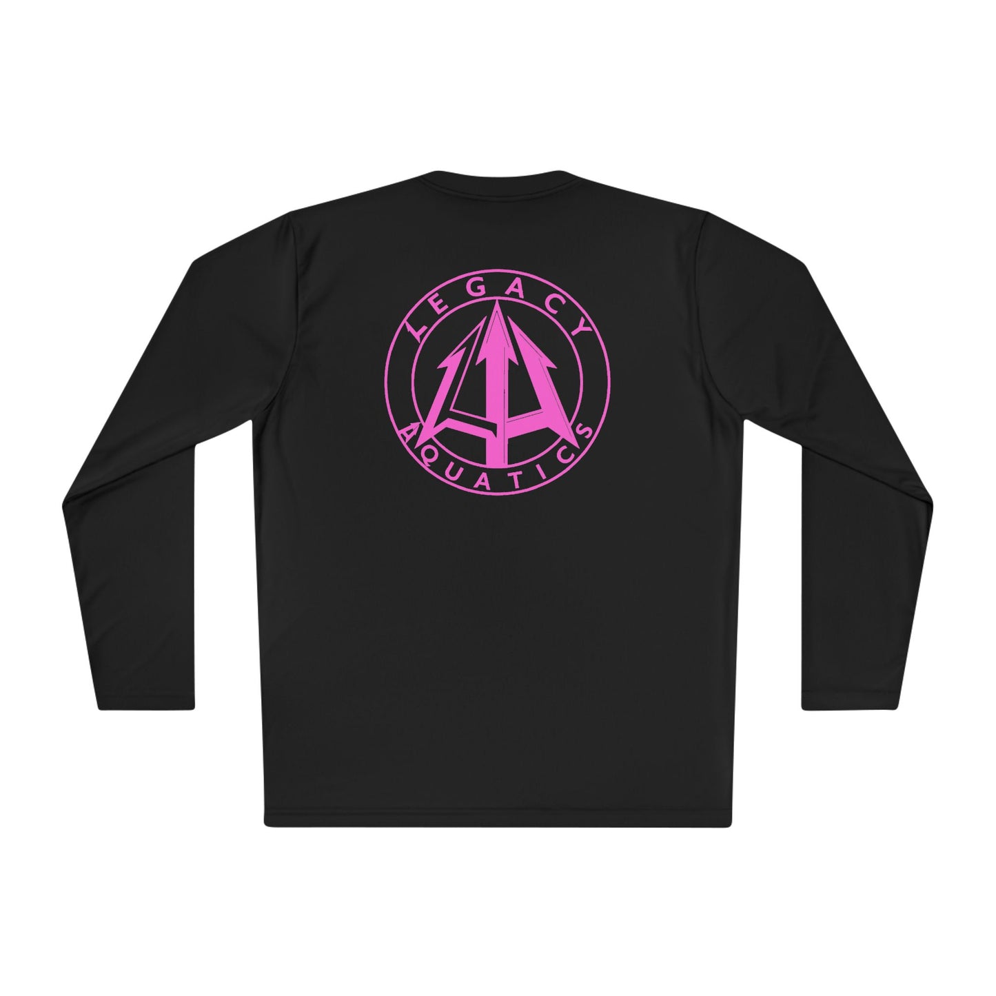 Legacy - Unisex Lightweight Long Sleeve Tee - Pink logo