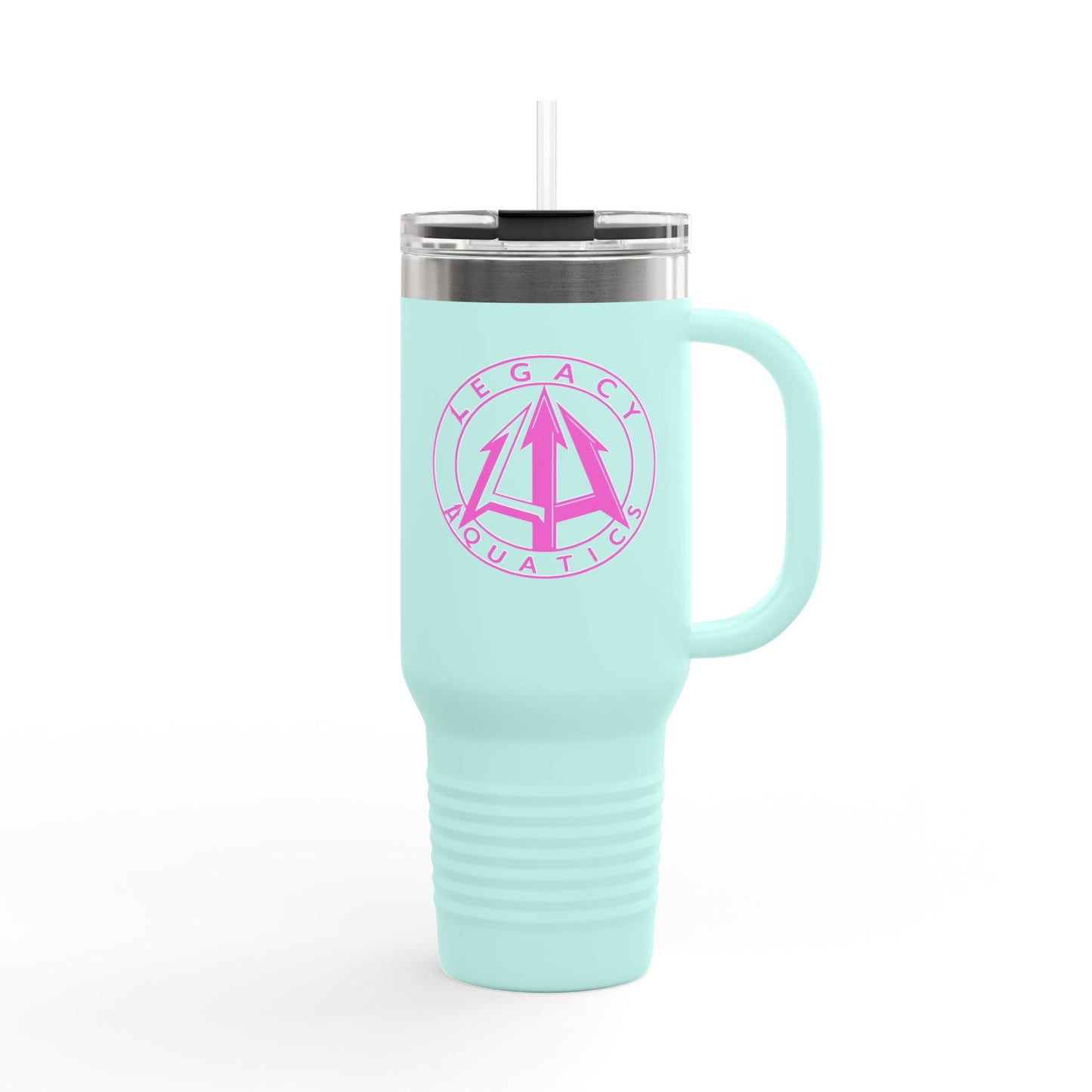 Legacy - 40oz Travel Mug - Pink logo