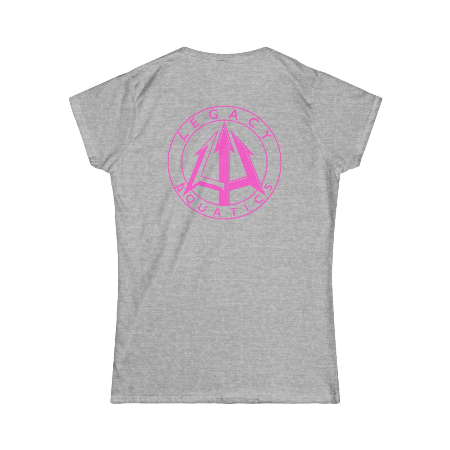 Legacy - Women's Softstyle Tee - Pink logo