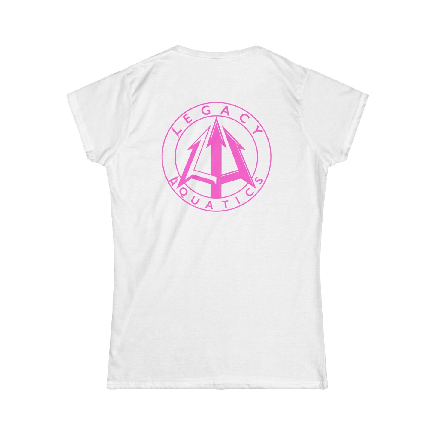 Legacy - Women's Softstyle Tee - Pink logo