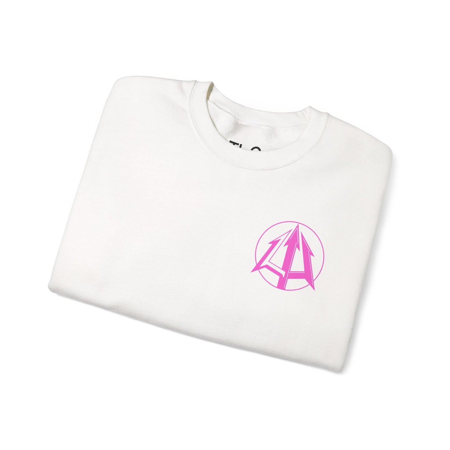 Legacy - Unisex Heavy Blend™ Crewneck Sweatshirt - Pink logo