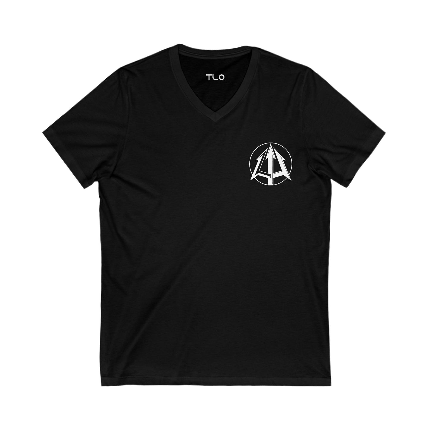Legacy - Unisex Jersey V-Neck Tee - Black Logo