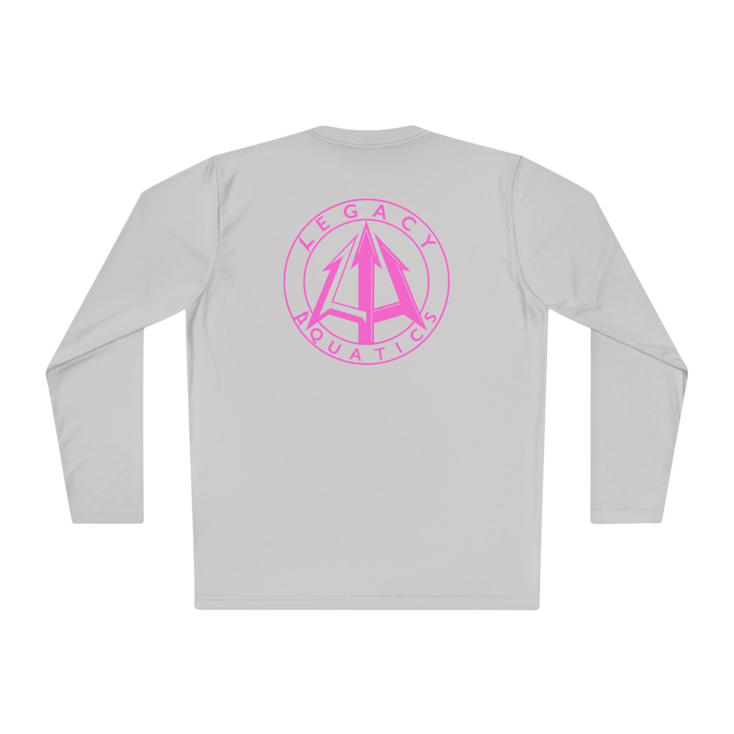 Legacy - Unisex Lightweight Long Sleeve Tee - Pink logo