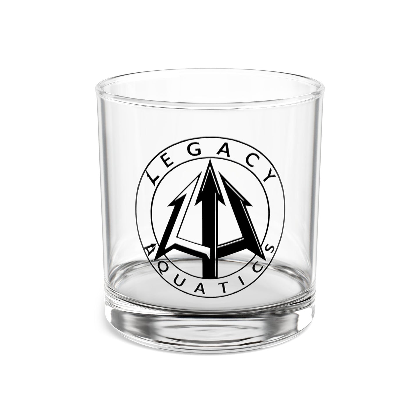 Legacy - 10oz Rocks Glass - Black logo