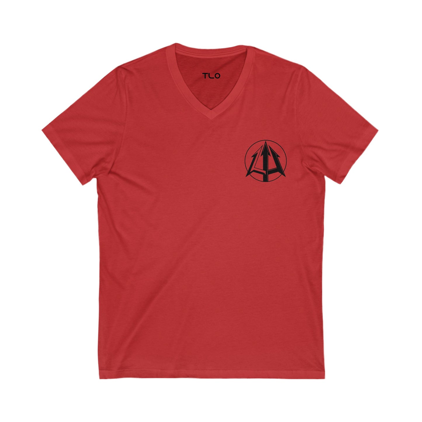 Legacy - Unisex Jersey V-Neck Tee - Black Logo