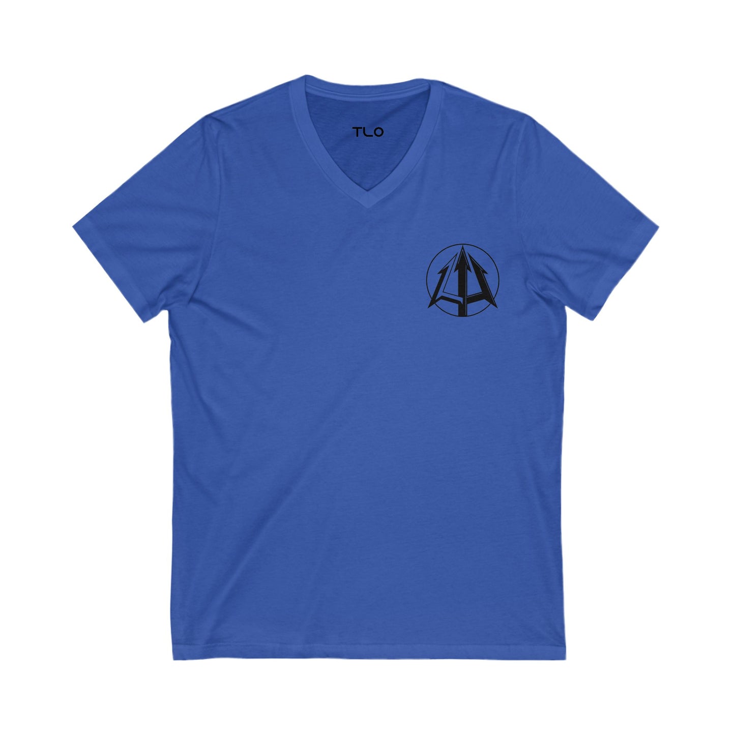 Legacy - Unisex Jersey V-Neck Tee - Black Logo
