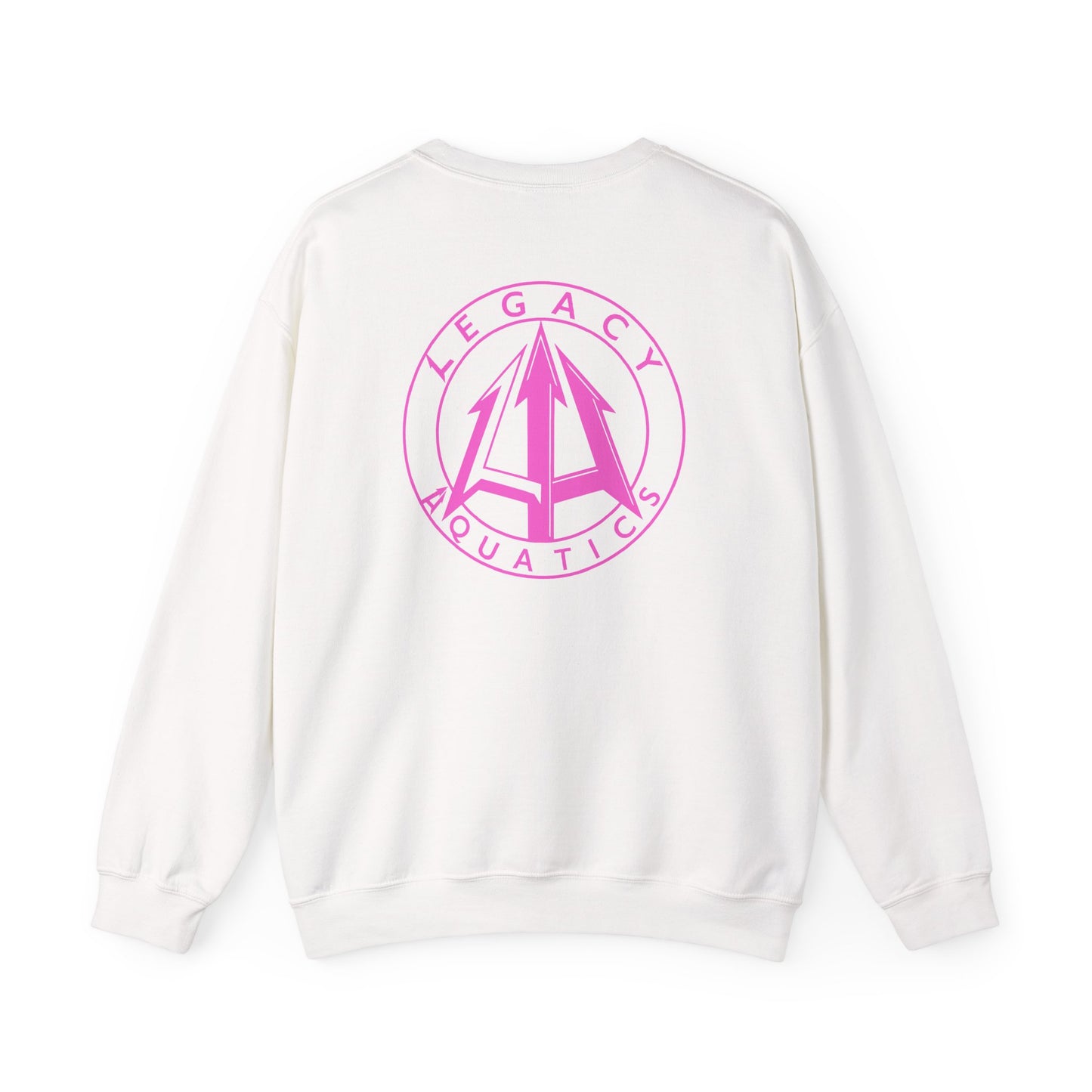 Legacy - Unisex Heavy Blend™ Crewneck Sweatshirt - Pink logo