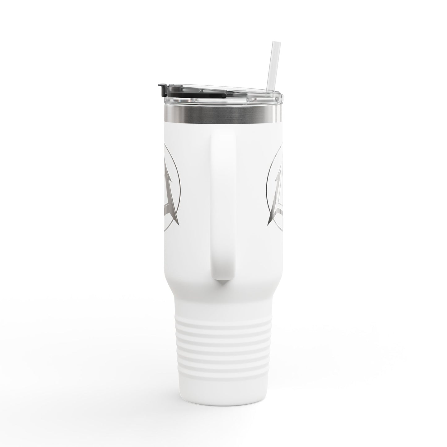Legacy - 40oz Travel Mug - Black pitchfork logo