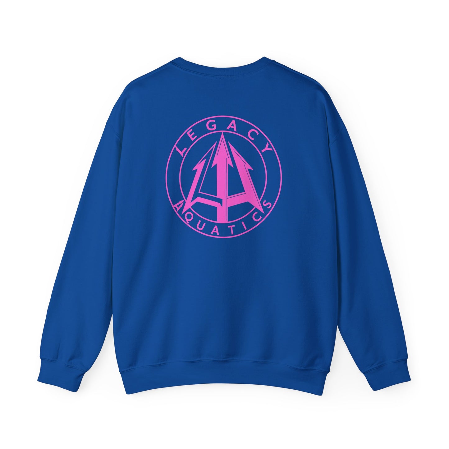 Legacy - Unisex Heavy Blend™ Crewneck Sweatshirt - Pink logo