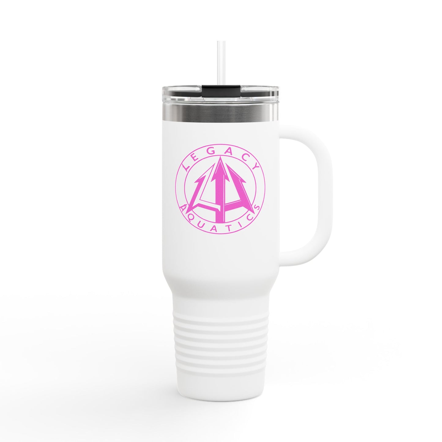 Legacy - 40oz Travel Mug - Pink logo
