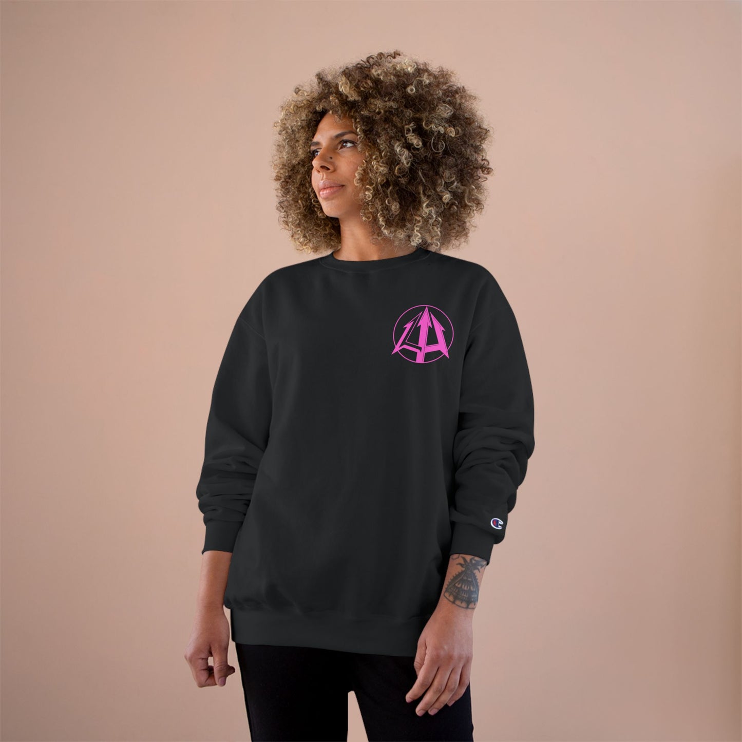 Legacy - Champion Sweatshirt - Pink logo