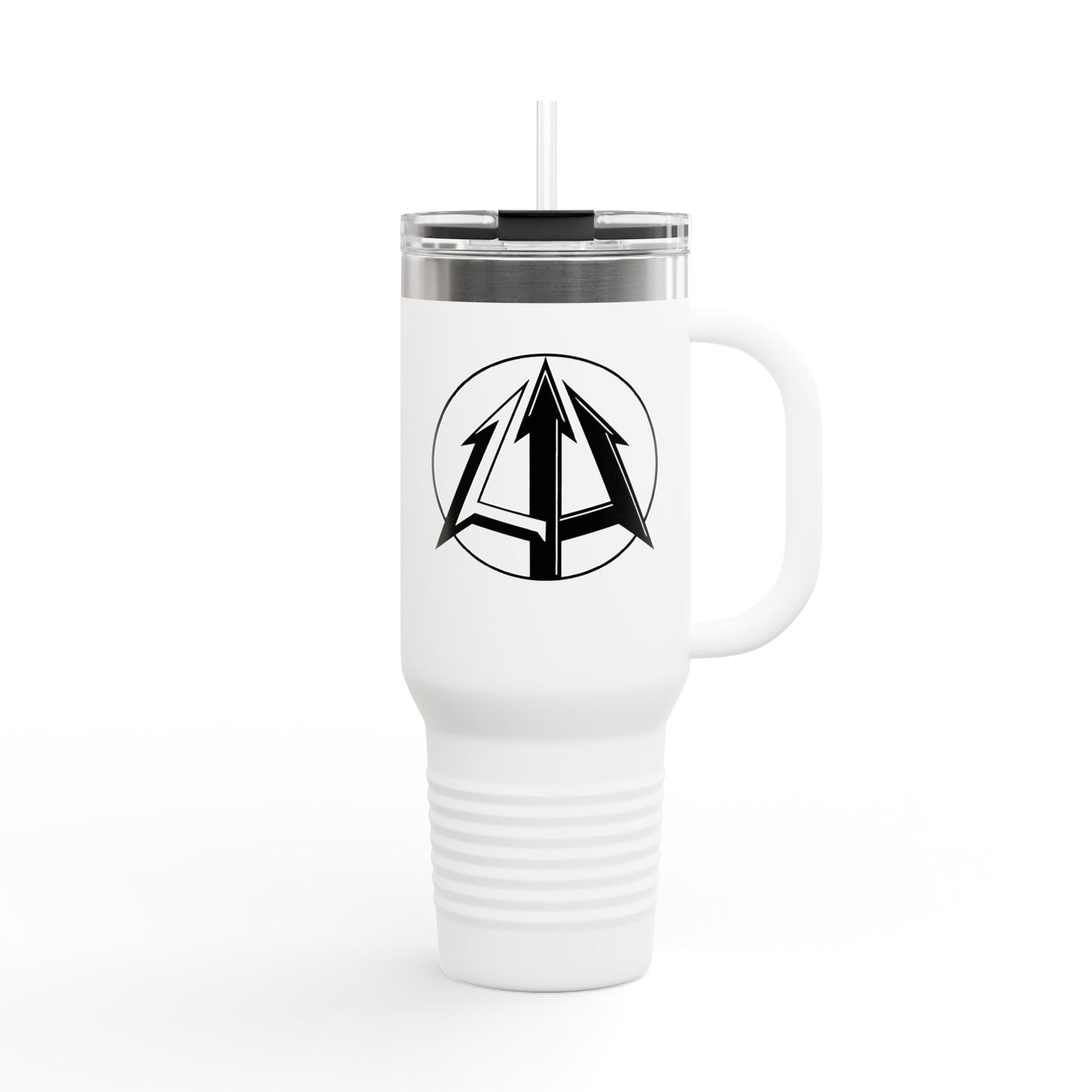 Legacy - 40oz Travel Mug - Black pitchfork logo