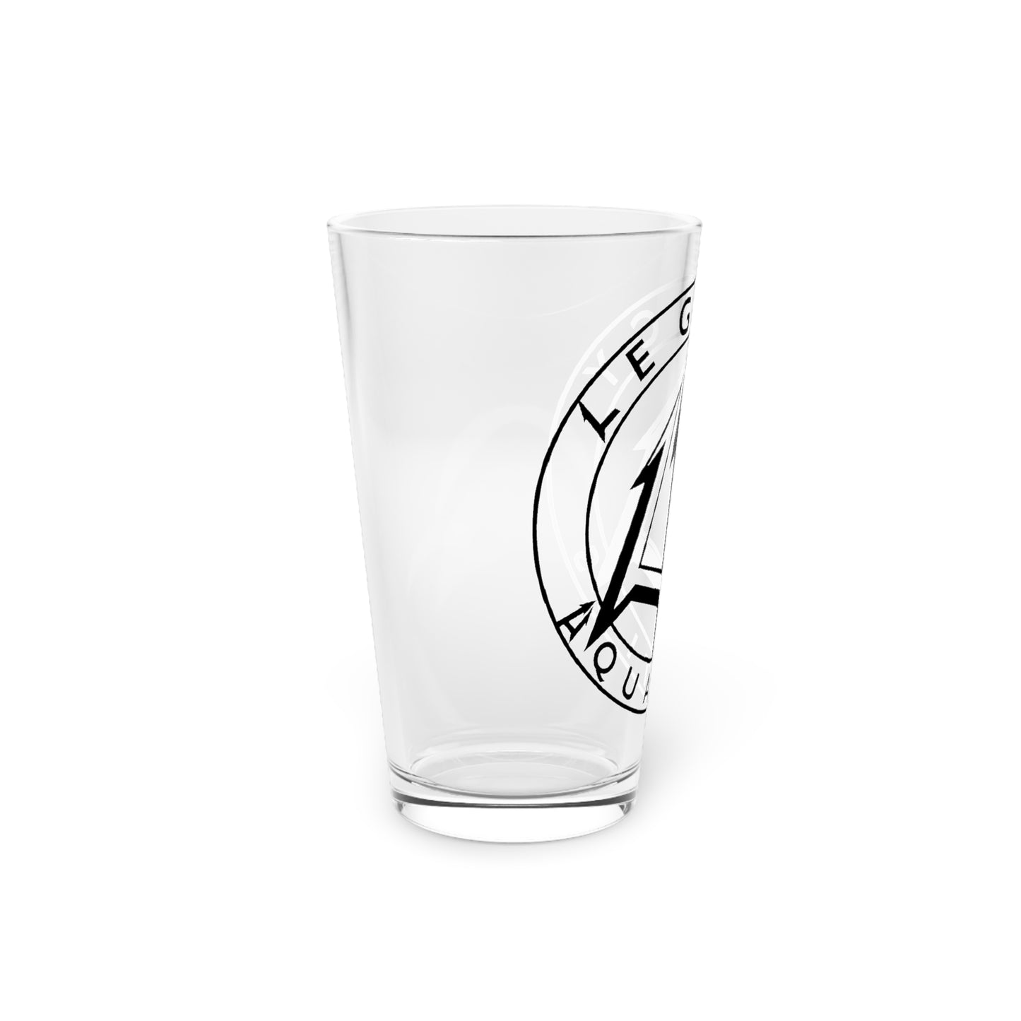 Legacy - 16oz Pint Glass - Black logo