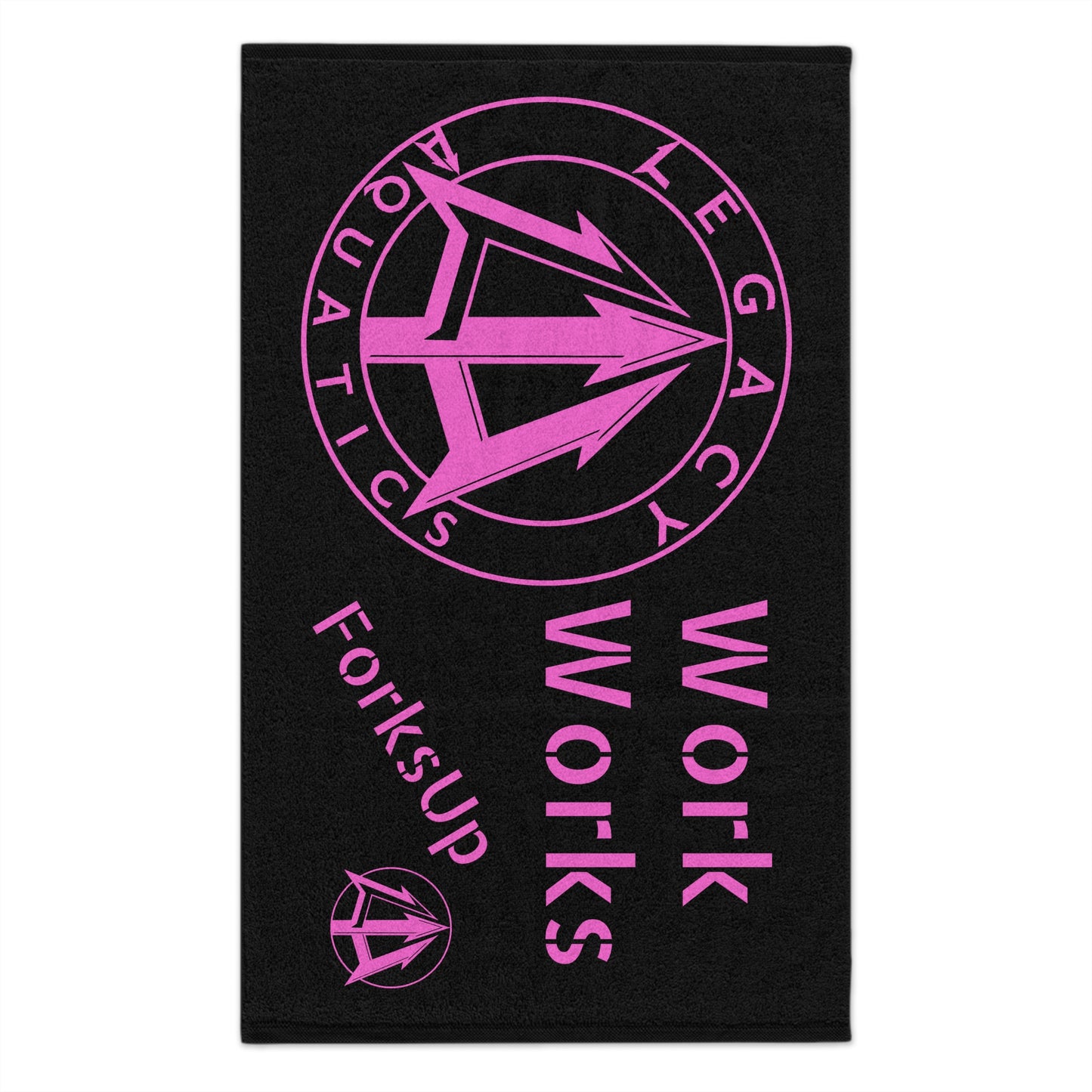 Legacy - Rally Towel - Pink logo