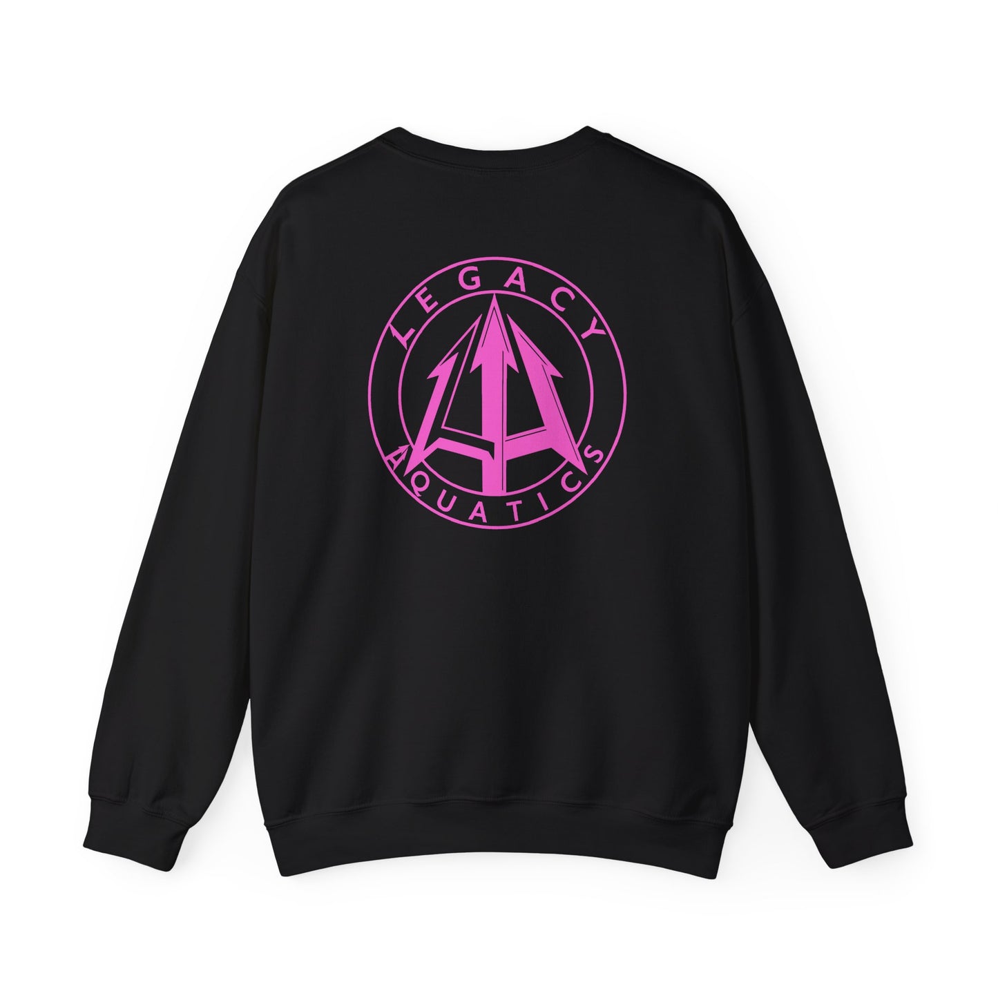 Legacy - Unisex Heavy Blend™ Crewneck Sweatshirt - Pink logo