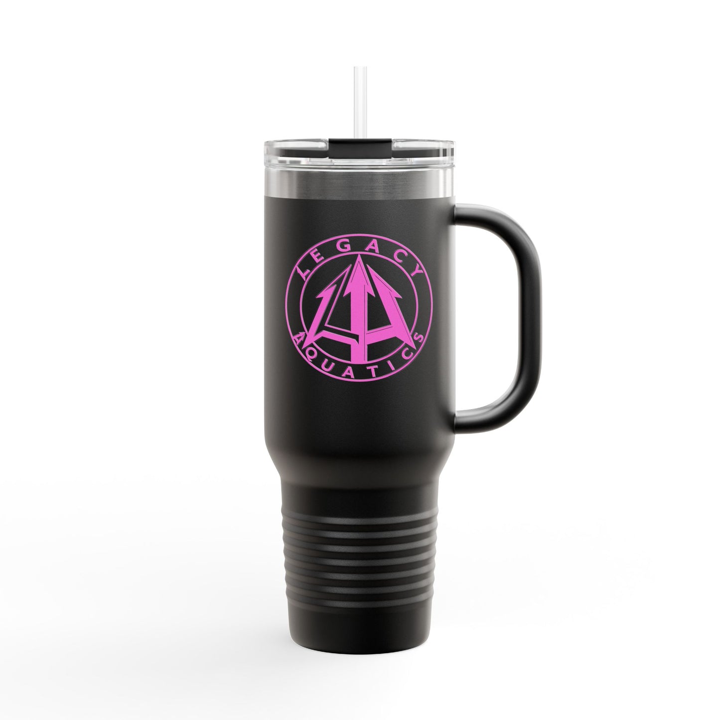 Legacy - 40oz Travel Mug - Pink logo