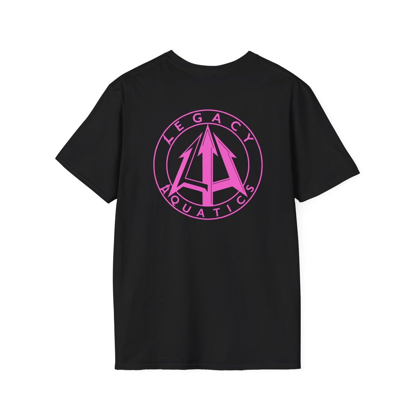 Legacy - Unisex Softstyle T-Shirt - Pink logo