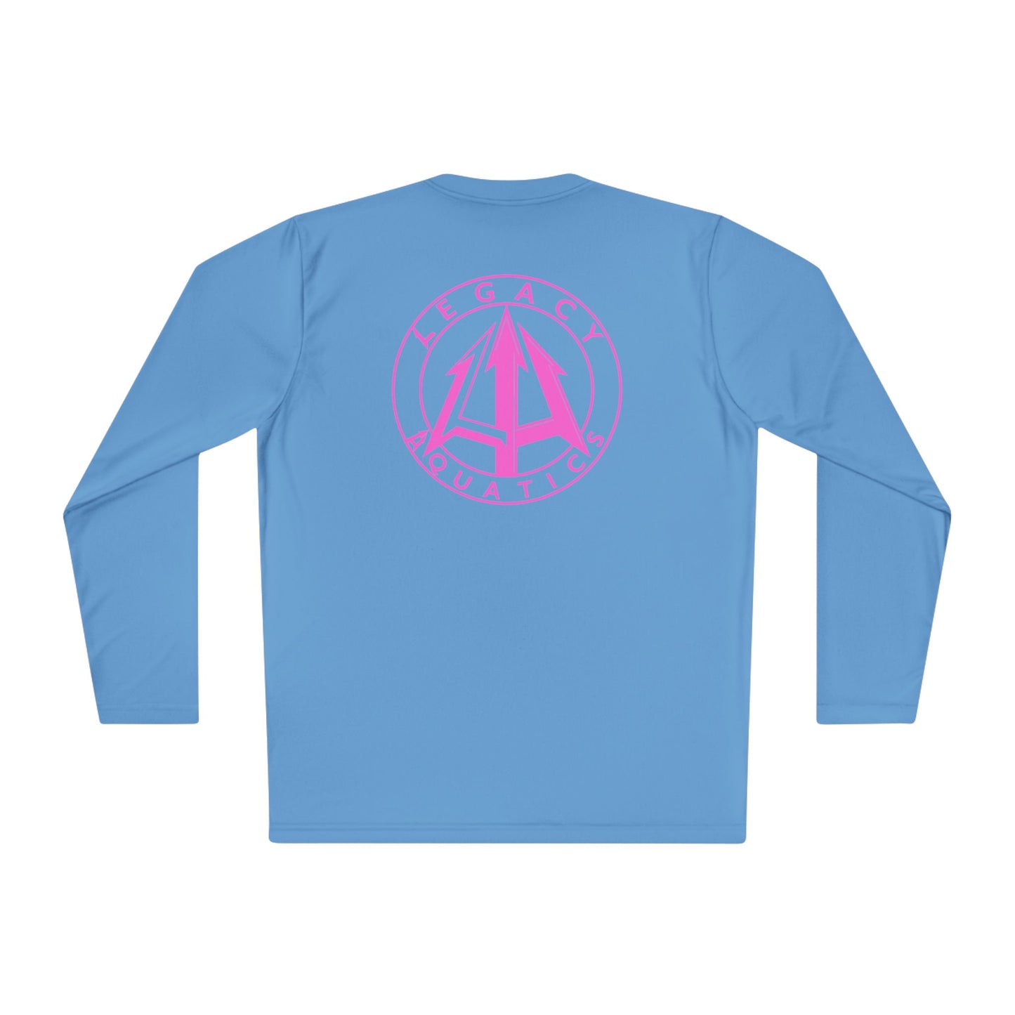 Legacy - Unisex Lightweight Long Sleeve Tee - Pink logo