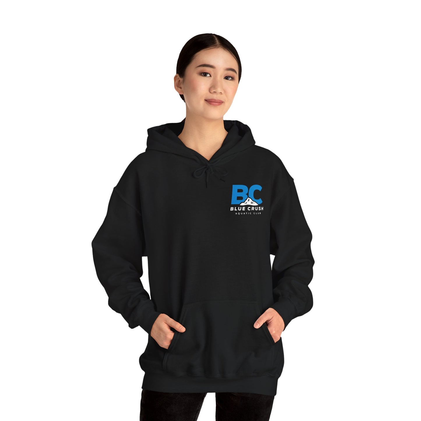 Blue Crush - Unisex Heavy Blend Hoodie - Blue Logo