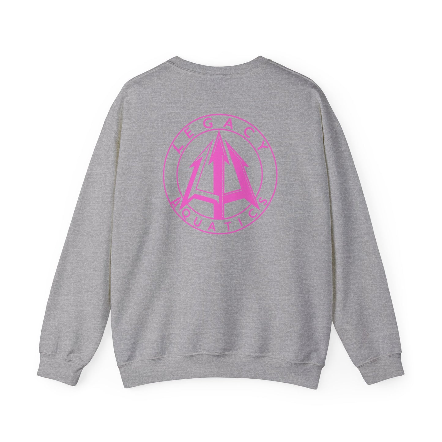 Legacy - Unisex Heavy Blend™ Crewneck Sweatshirt - Pink logo