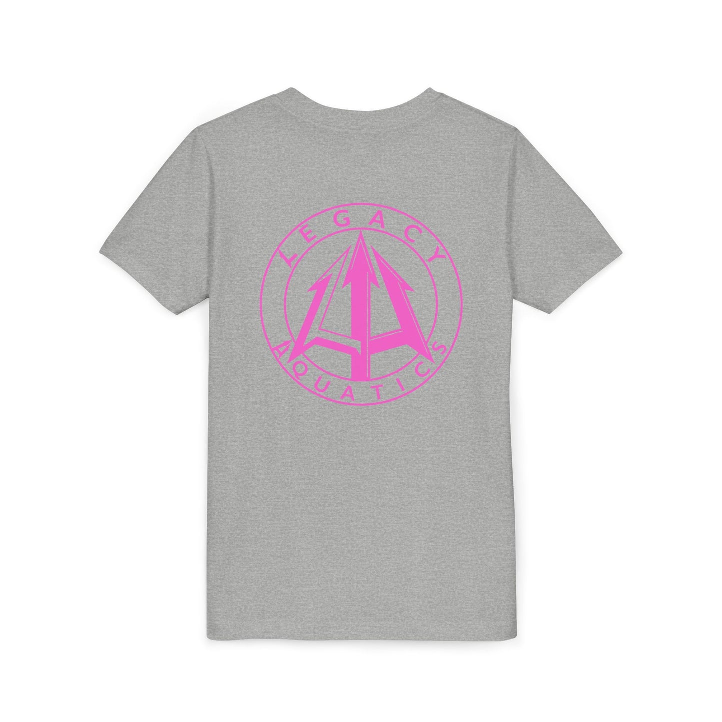 Legacy - Youth Tee - Pink logo
