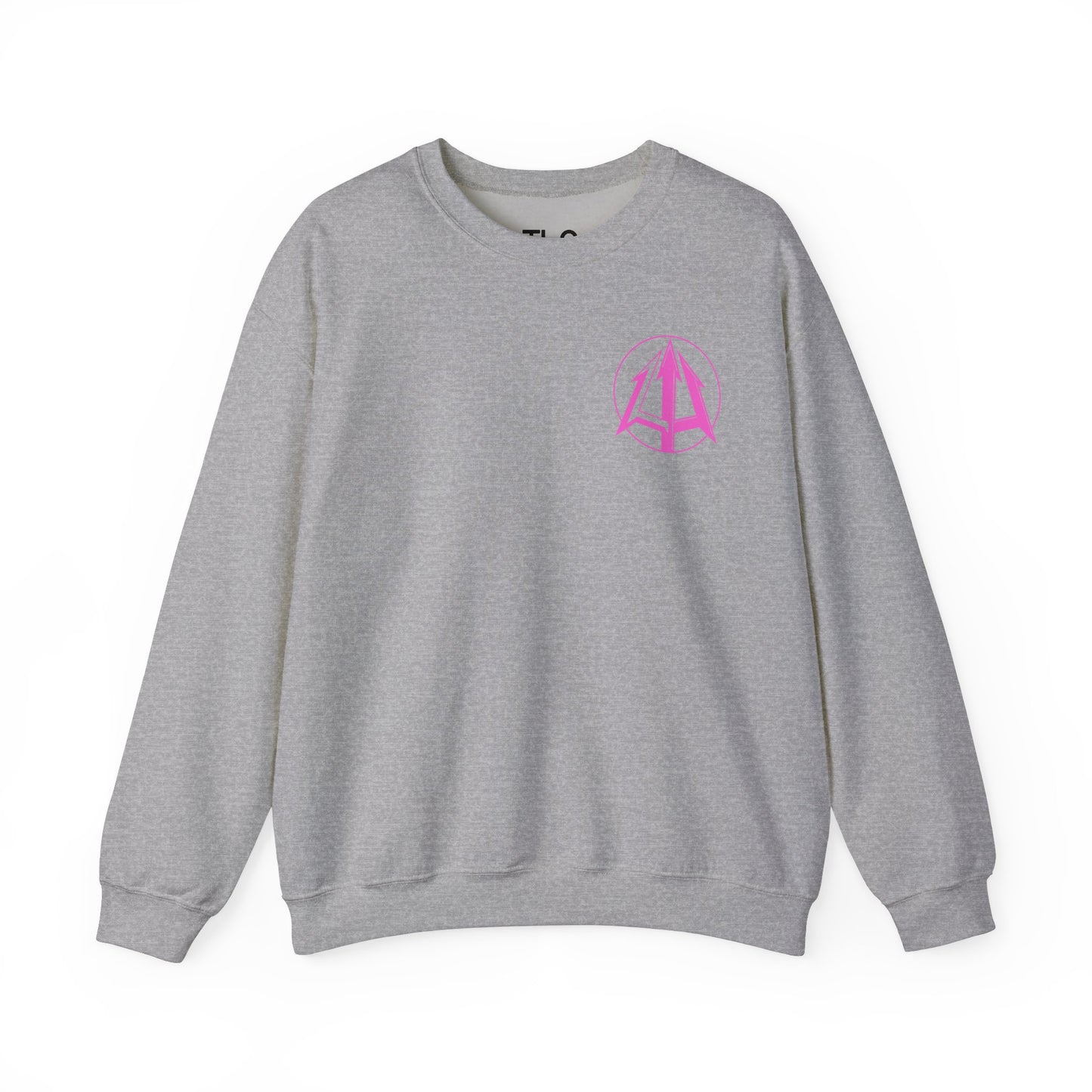 Legacy - Unisex Heavy Blend™ Crewneck Sweatshirt - Pink logo