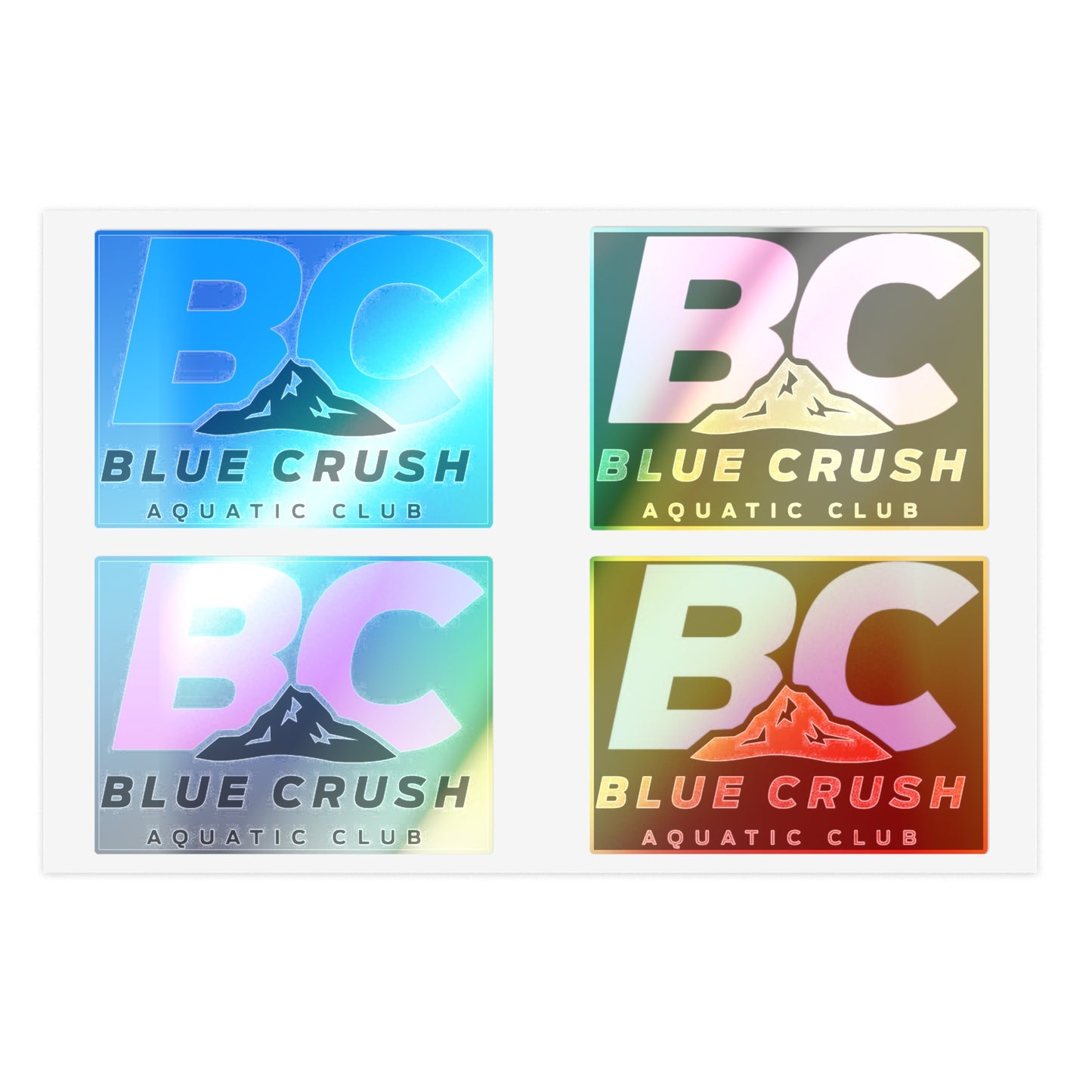 Blue Crush - Sticker Sheet - Square cut