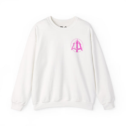 Legacy - Unisex Heavy Blend™ Crewneck Sweatshirt - Pink logo