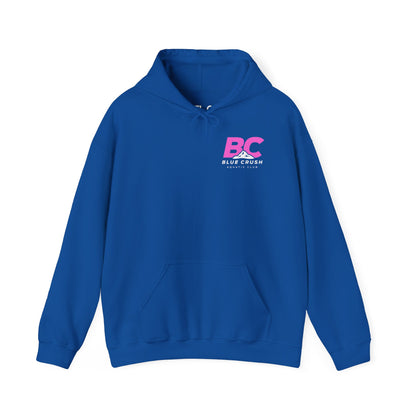 Blue Crush - Unisex Heavy Blend Hoodie - Pink Logo