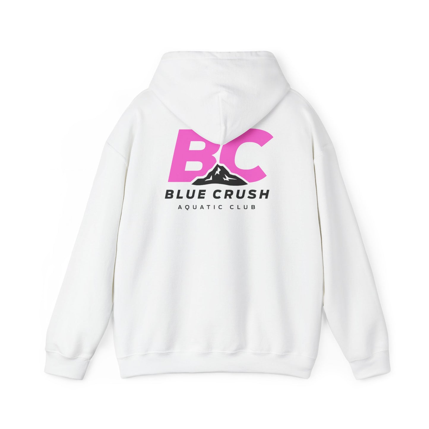 Blue Crush - Unisex Heavy Blend Hoodie - Pink Logo