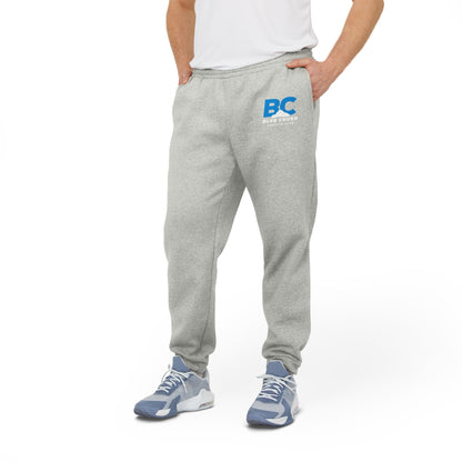 Blue Crush - Adidas Unisex Fleece Joggers - Blue logo