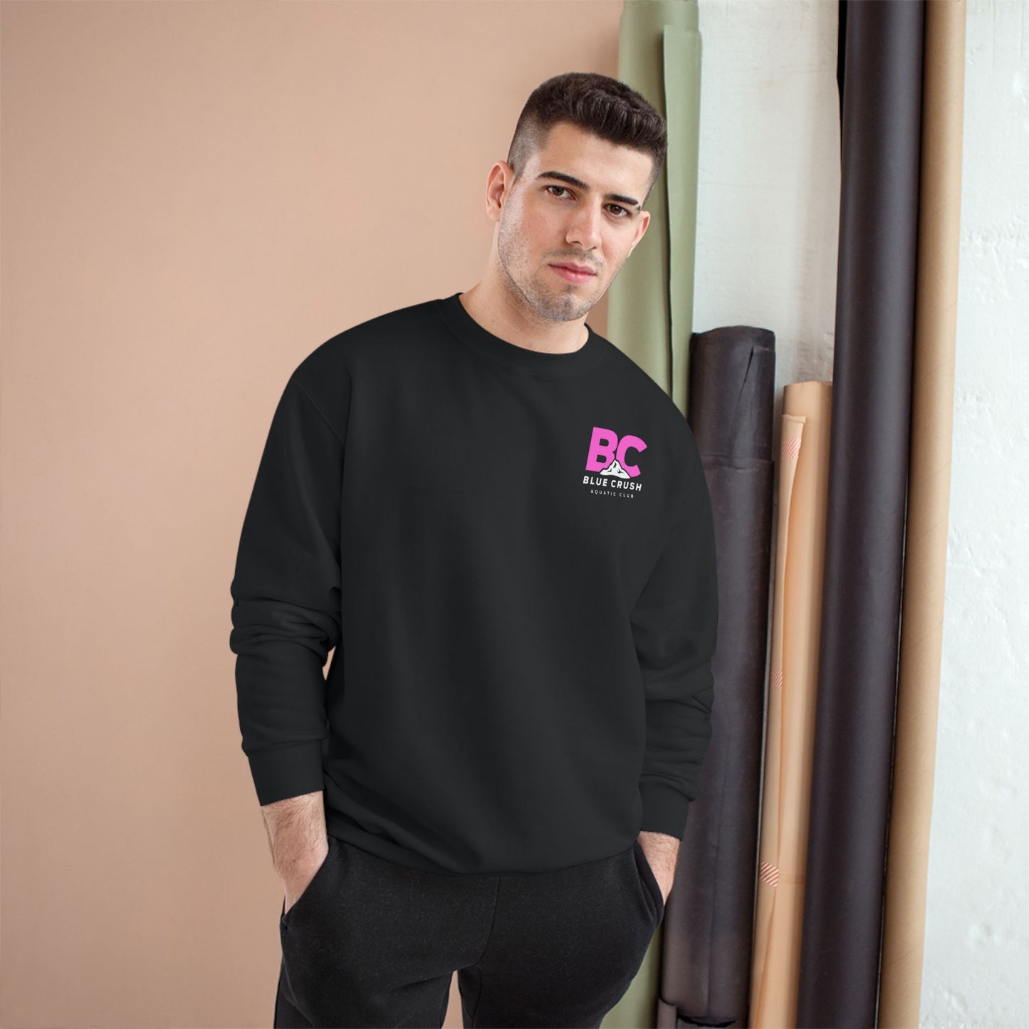 Blue Crush - Champion Sweatshirt - Pink logo