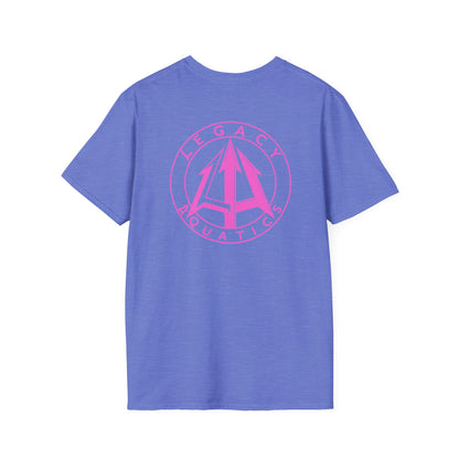 Legacy - Unisex Softstyle T-Shirt - Pink logo