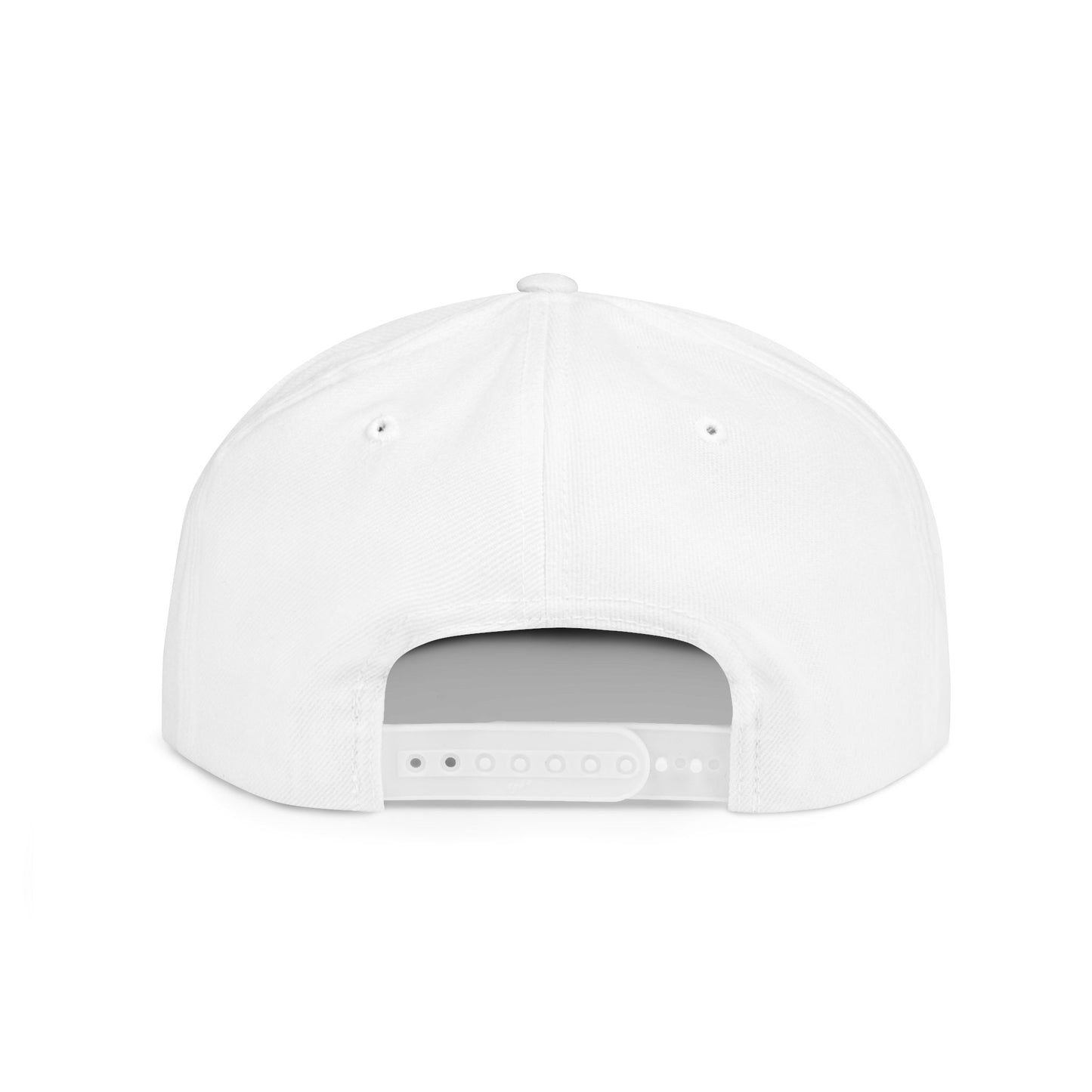 Blue Crush - Flat Bill Snapback - White w/Blue & Black logo